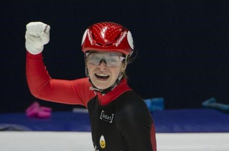 Kim Boutin wins shourt track bronze, helps Canada to relay gold