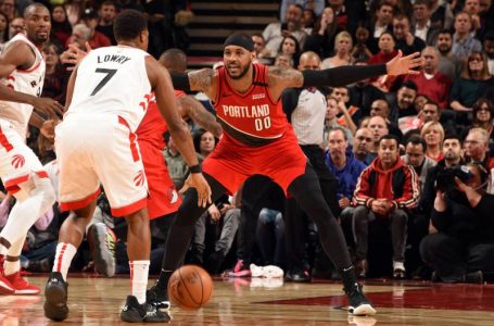 Depleted Raptors fall apart late as Carmelo Anthony nails game-winner for Blazers