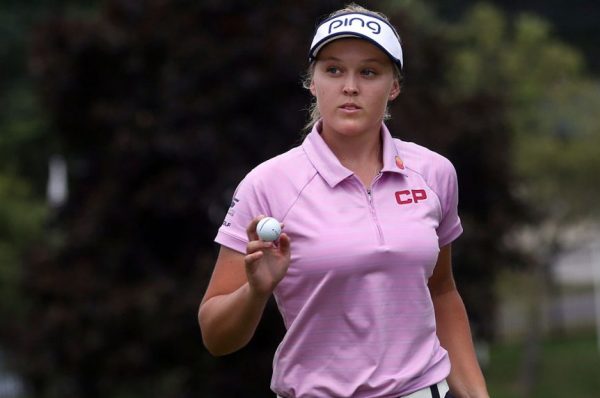 Canadians Henderson, Sharp 4 shots off lead at Women’s PGA Championship