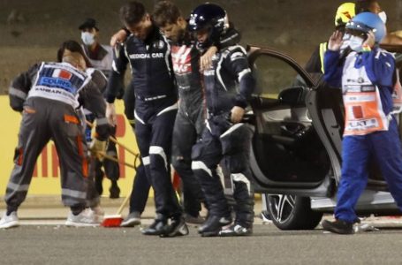 Hamilton wins Bahrain GP, Grosjean survives huge crash and fire