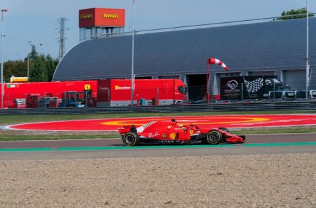 Mick Schumacher drives for Ferrari at Fiorano
