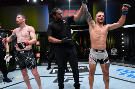 TJ Dillashaw tops Cory Sandhagen by split decision in first fight since 2019
