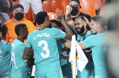 Real Madrid earn late win over Valencia with Vinicius, Benzema goals