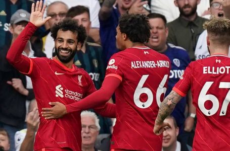 Liverpool’s Mohamed Salah scores 100th Premier League goal in win vs. Leeds