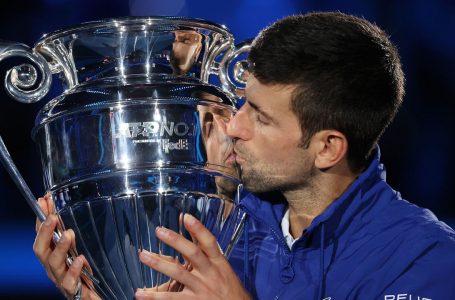 Novak Djokovic opens ATP Finals with win over Casper Ruud, gets trophy for finishing year No. 1
