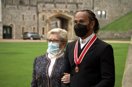 Sir Lewis Hamilton receives knighthood at Windsor Castle