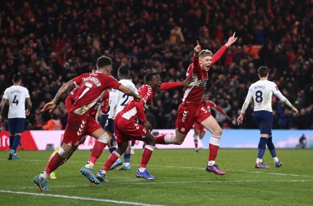 Tottenham’s FA Cup hopes dashed by Middlesbrough in 1-0 loss