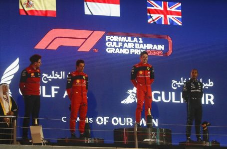 Leclerc wins Bahrain GP, both Red Bulls retire dramatically