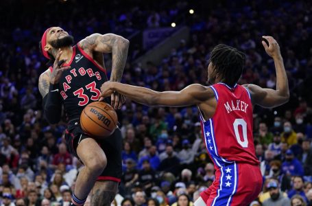 Short-handed Raptors fall into 0-2 hole as 76ers dominate on home court