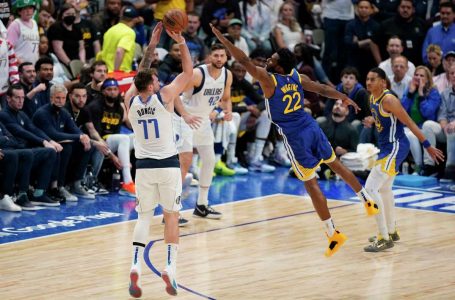 Luka Doncic, Dallas make it rain in Game 4, hold off Golden State to stay alive
