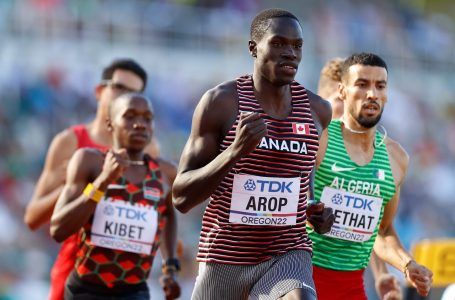 Canada’s Marco Arop glides into 800m semifinals after winning heat at worlds