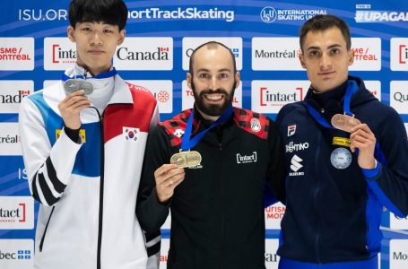Canada’s Steven Dubois wins silver in 1,000m at short track World Cup opener in Montreal