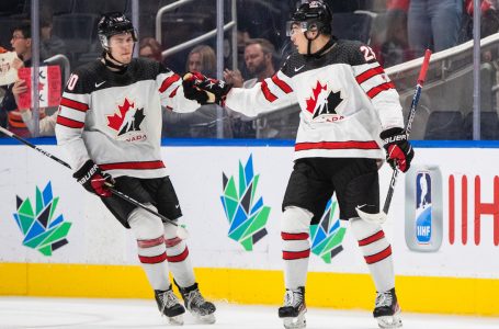 Celebrini’s 5 points power Canada to blowout win over Latvia at world juniors